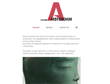 Tablet Screenshot of galerie-amsterdam.nl